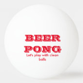 Beer Pong Play met schone ballen (Voorkant)