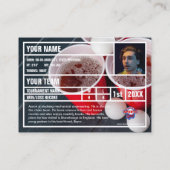 Beer Pong Player Trading Kaart Souvenir Contactkaartje (Achterkant)