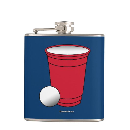 Beer Pong Pocket Heupfles (Voorkant)