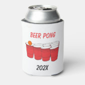 Beer Pong Red Solo Cup Koelbox Olympische Spelen Blikjeskoeler (Blikje Achterkant)