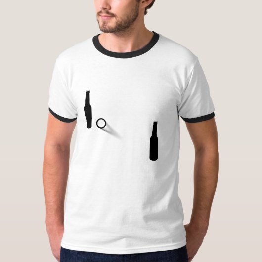 Beer Pong Ringer T-Shirt (Voorkant)