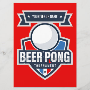  Beer Pong Tournament Rules Card Programmakaart