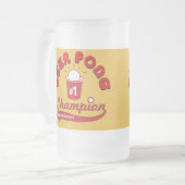 Beer Pong Trophy Matglas Bierpul (Voorkant links)