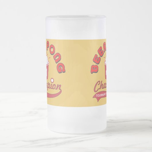 Beer Pong Trophy Matglas Bierpul (Center)