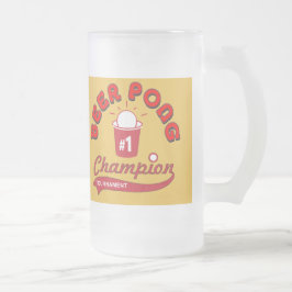 Beer Pong Trophy Matglas Bierpul