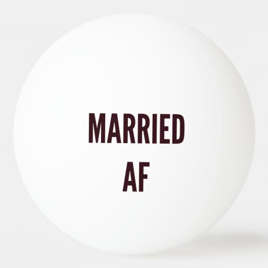 Beer Pong trouwde af grappige kerstfeestdagen Pingpongbal (Voorkant)