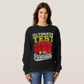 Beer Pong Ultimate Test Of Friendship Beer Pong Trui (Voorkant volledig)