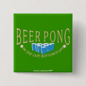 Beer Pong Vierkante Button 5,1 Cm (Voorkant)