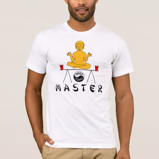 Beer Pong Zen Master Shirt (Voorkant)