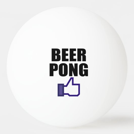BEER PONG, ZOALS DIT PINGPONGBAL (Voorkant)
