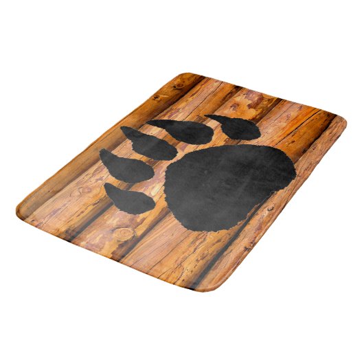 BEER POOT PRINT EN LOGS BADMAT (Gekanteld)