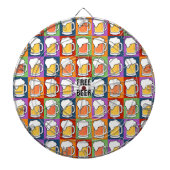 BEER Pop Art aangepast dart board Dartbord (Voorkant)