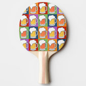 BEER Pop Art aangepast monogram pongpeddel Tafeltennisbatje (Achterkant)