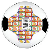 BEER Pop Art aangepast monogram voetbal (Gedraaid)