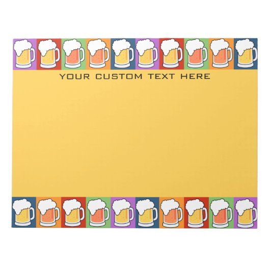 BEER Pop Art, aangepast notitieblok (Voorkant)