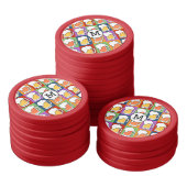BEER Pop Art aangepaste monogram poker chips (Collectie)