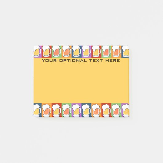 BEER Pop Art aangepaste Post-it-notities Post-it® Notes (Voorkant)