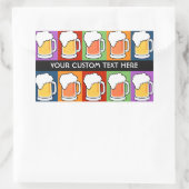 BEER Pop Art aangepaste stickers (Tas)