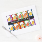 BEER Pop Art aangepaste stickers (Envelop)