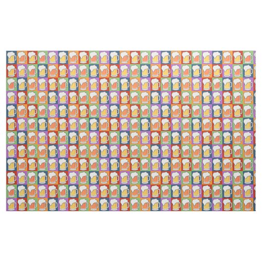 BEER Pop Art aanpasbare fabric Stof (Yard (91,4 cm))
