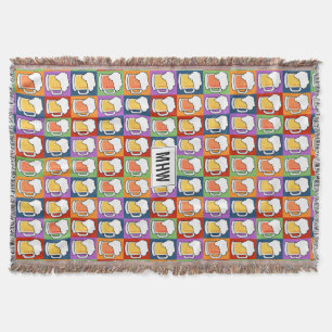 BEER Pop Art custom monogram gooi deken
