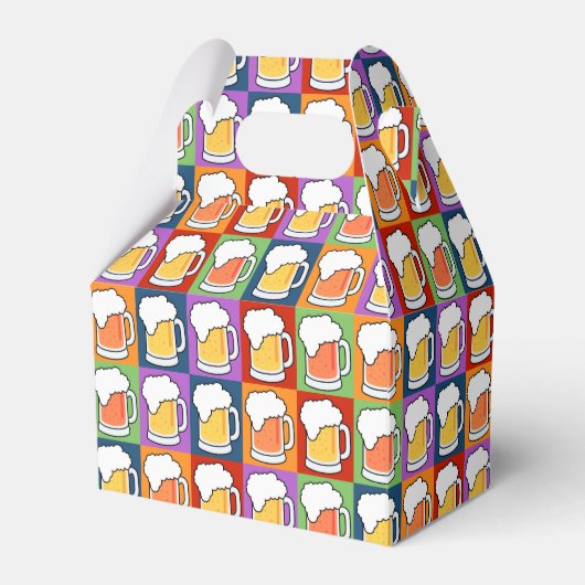 BEER Pop Art gunstboxen Bedankdoosjes (Voorkant Zijde)