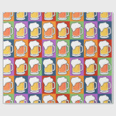 BEER Pop Art inpakpapier (Vlak)