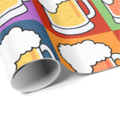 BEER Pop Art inpakpapier (Rol Hoek)