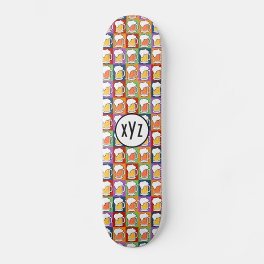 BEER Pop Art op maat gemaakte skateboards (Voorkant)