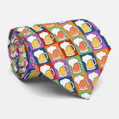 BEER Pop Art stropdas (Opgerold)