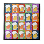 BEER Pop Art tegels Tegeltje (Voorkant)