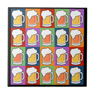 BEER Pop Art tegels Tegeltje