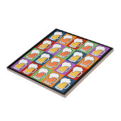 BEER Pop Art tegels Tegeltje (Zijkant)