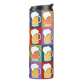 BEER Pop Art tumbler Thermosbeker (Gedraaid links)