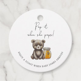 Beer Pop het als ze baby shower pop Bedankjes Labels