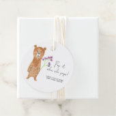 Beer Pop het als ze baby shower pop Bedankjes Labels (In situ)