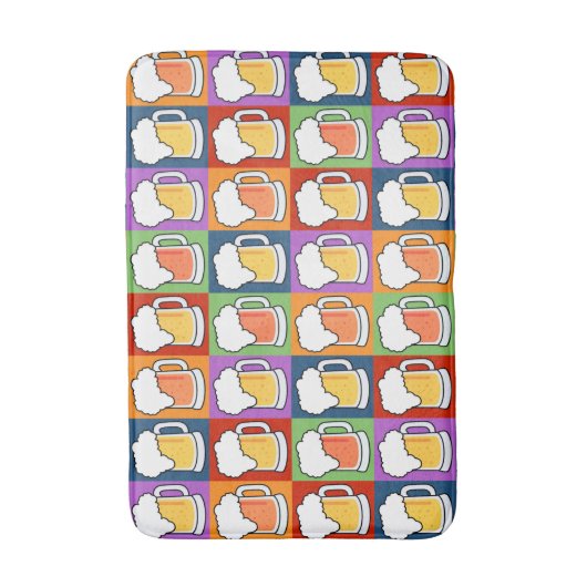 BEER Pop Kunstbadmatten Badmat (Voorkant Verticaal)