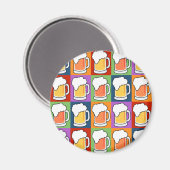 BEER Pop Kunstmagneet Magneet (Voorkant / Achterkant)