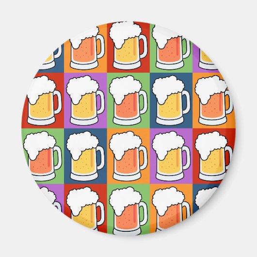 BEER Pop Kunstmagneet Magneet (Voorkant)