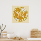BEER-poster Poster (Keuken)