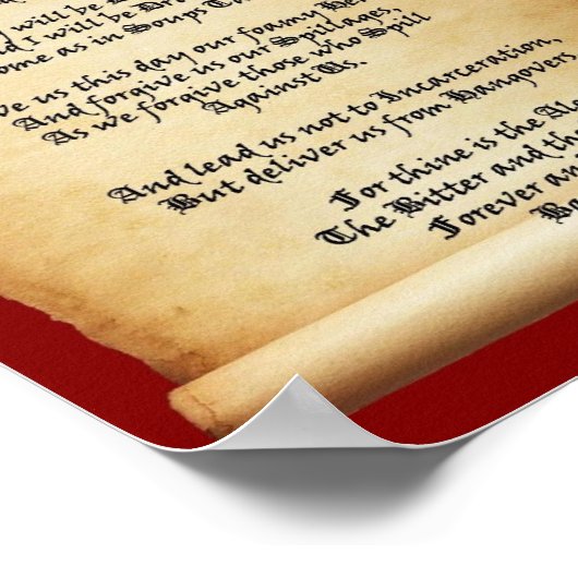 Beer Prayer Soups Tavern Poster (Hoek)