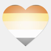 BEER PRIDE 3D KLEUREN HART STICKER (Voorkant)