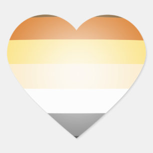BEER PRIDE 3D KLEUREN HART STICKER