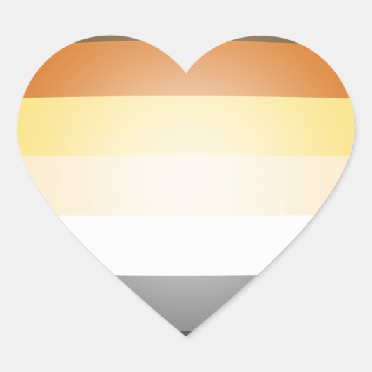 BEER PRIDE 3D KLEUREN HART STICKER (Voorkant)