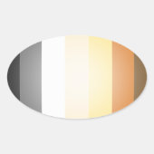 BEER PRIDE 3D KLEUREN OVALE STICKER (Voorkant)