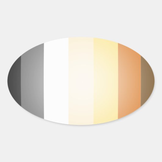 BEER PRIDE 3D KLEUREN OVALE STICKER (Voorkant)