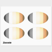 BEER PRIDE 3D KLEUREN OVALE STICKER (Vel)