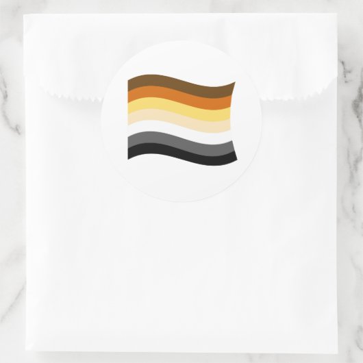 Beer Pride Banner Ronde Sticker (Tas)