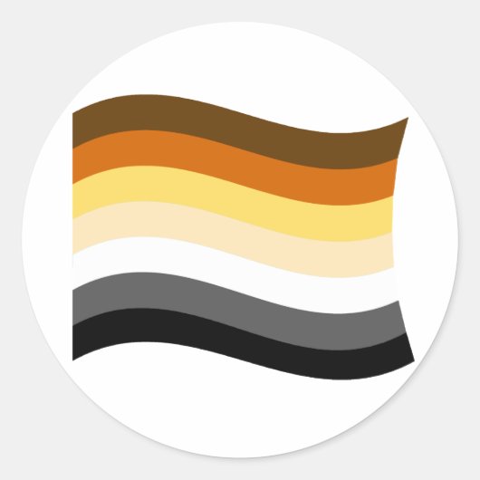 Beer Pride Banner Ronde Sticker (Voorkant)