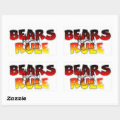 Beer Pride Bears heerst Rechthoekige Sticker (Vel)